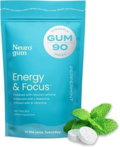 NeuroGum Caffeine Energy Gum - Keto & Vegan