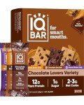 IQBAR Chocolate Lovers Variety - Low Carb Keto Bars