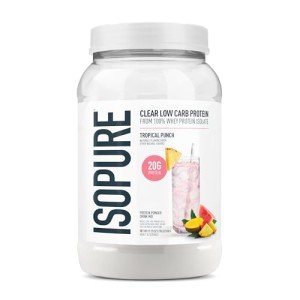 Keto-friendly Isopure Protein Powder, Tropical Punch Flavor