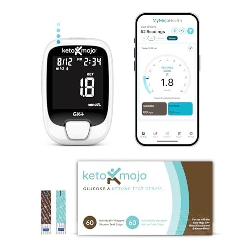 KETO-MOJO GK+ Testing Kit + Free APP Combo Pack
