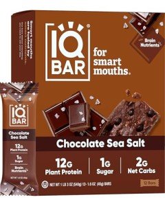 IQBAR Chocolate Sea Salt Keto Protein Bars