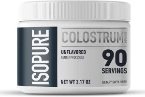 Isopure Bovine Colostrum Powder for Keto, 90 Servings