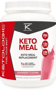 KetoLogic Strawberry Shake Powder - Formulated for Ketosis