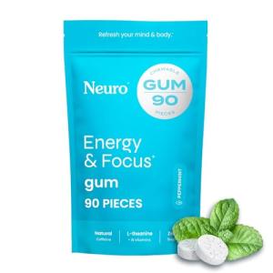 NeuroGum Caffeine Energy Gum - Keto & Vegan