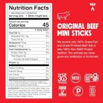 Grass-Fed Beef Jerky Snack Sticks - Keto-Friendly Snacks
