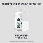 Isopure Zero Carb Unflavored Protein Powder, 4.5lb