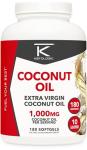 Ketologic Coconut Oil Softgels - 1,000MG 180 Count