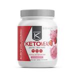 KETOLOGIC Strawberry Keto Meal Shake Powder, 20 Servings