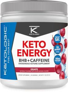 Ketologic BHB KetoEnergy Exogenous Ketones Powder - Grape