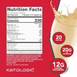 Ketologic Keto Meal Replacement Shake - Vanilla