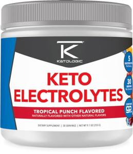 Ketologic Tropical Punch Keto Electrolyte Powder 30 Servings