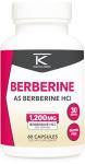 Ketologic Berberine HCl 1,200mg - 60 Capsules