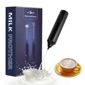 Rechargeable Handheld Milk Frother for Keto Coffee (Black)