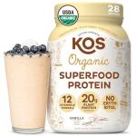 Organic Keto Protein Powder, Vegan, Vanilla - Plant-based Superfood
