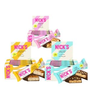 Nick's Sampler Pack Swedish Style Protein Bars, Keto Snack