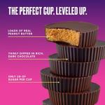 Dark Chocolate Peanut Butter Cups, 2g Sugar, Keto-Friendly
