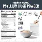 Certified Organic Psyllium Husk Powder - Ideal for Keto