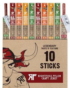 Keto-Friendly Jerky Variety Pack – 10 Count