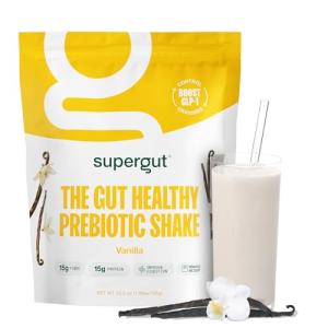 Supergut Keto Prebiotic Shake – Vanilla, 14 Servings
