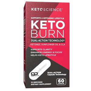 Keto Burn Capsules with BHB & EGCG, 60 Count