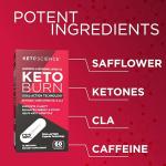 Keto Burn Capsules with BHB & EGCG, 60 Count