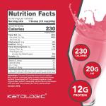 KetoLogic Meal Replacement Shake with MCT Oil