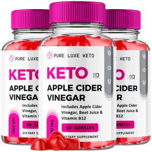Pure Luxe Keto Gummies with ACV – 3 Pack