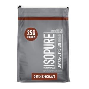 Isopure Whey Isolate Protein Powder, Keto Friendly, Chocolate