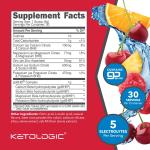 Ketologic Sugar-Free Keto Electrolyte Powder - Tropical Punch