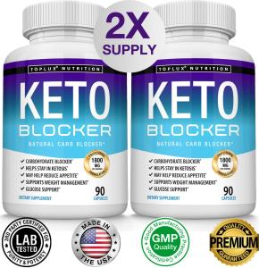 Keto Diet Blocker Pills 1800 MG - 2 Pack