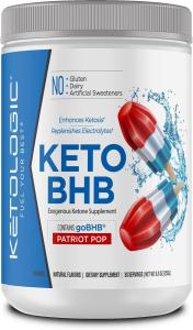 Ketologic Keto BHB - Patriot Pop Flavor, 30 Servings