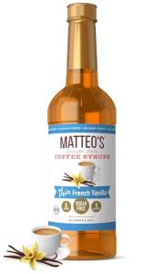 Matteo's Sugar-Free French Vanilla Coffee Syrup - Keto-Friendly