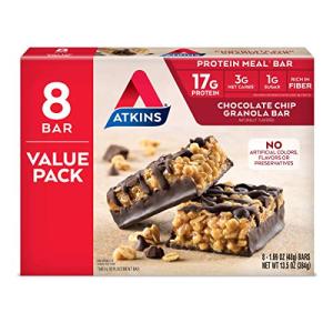 Atkins Chocolate Chip Protein Meal Bars - Keto Friendly