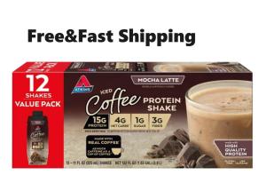 Atkins Mocha Latte Keto Protein Shake 12 Ct