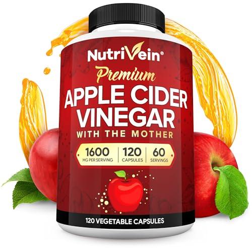 Nutrivein Apple Cider Vinegar Capsules - 1600 mg