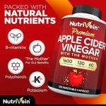 Nutrivein Apple Cider Vinegar Capsules - 1600 mg