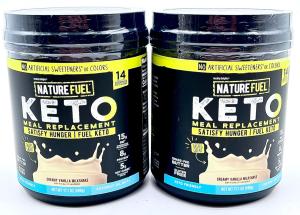 NatureFuel Keto Meal Replacement - Creamy Vanilla, 14 Servings