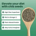 Sanar Naturals Chia Seeds - Omega-3 Rich, High Fiber