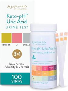 3-in-1 Keto Test Strips for Ketones & pH