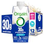 Orgain Keto Protein Shake, Vanilla Bean, 30g Protein