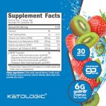 Ketologic Keto BHB Exogenous Ketone Supplement - Strawberry Kiwi