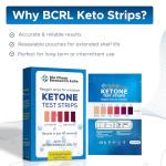 Premium Keto Test Strips - 100 Strips, 10 Pouches