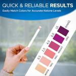 Premium Keto Test Strips - 100 Strips, 10 Pouches