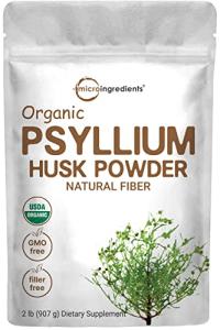 Organic Psyllium Husk Powder - Keto Fiber Supplement