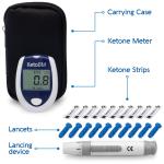 Keto Blood Ketone Meter Kit with Strips and Lancing Device