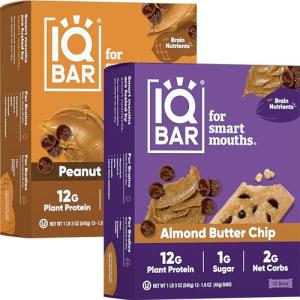 IQBAR Keto Protein Bars - Peanut & Almond Butter