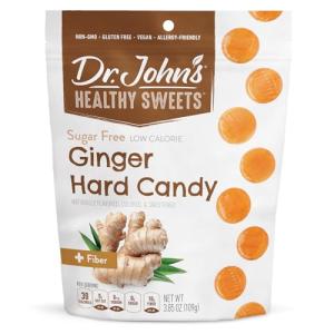 Keto-Friendly Ginger Hard Candy, Zero Sugar, 24 Count