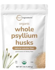 Organic Psyllium Husks – Keto-Friendly Fiber Supplement