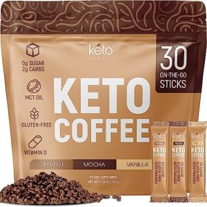 Keto Vitals Instant Coffee with MCT Oil & Vitamins