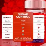 (2 Pack) Sugar Control Keto ACV Gummies 1000MG SugarControl Vitamin 120 Gummies